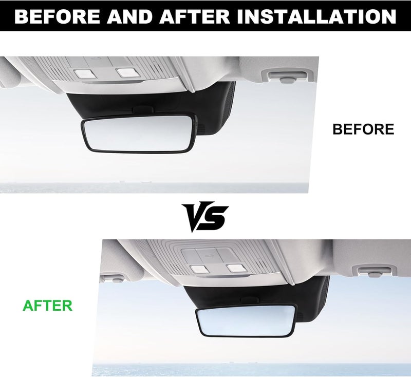 FSTURIOS Car Rear View Mirror Protector Frame, Silicone Rearview Mirror Edge Protective Cover, Automotive Mirrors Trim Frame Decoration Compatible with Model 3 Y X S Semi 2014-2024 (Black) - Image 4